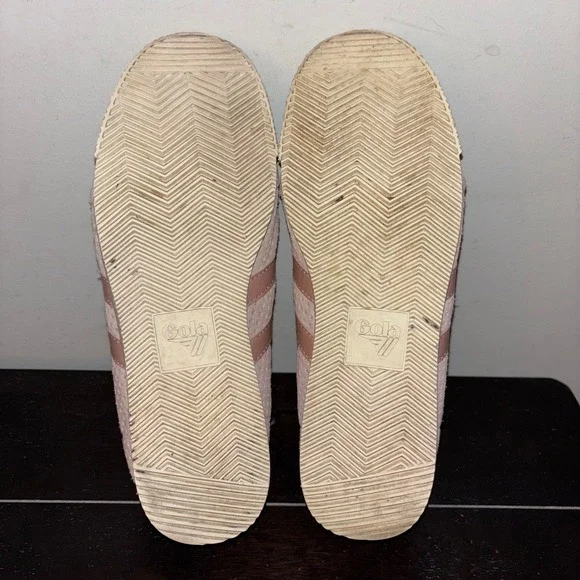 Gola Harrier | Women's US 9 EU 39-40 | Pink Suede Rose Gold Sneakers - Picture 4 of 11
